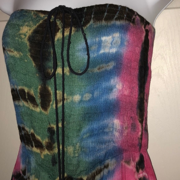 ANGIE strapless stretch jumpsuit - Picture 2 of 6